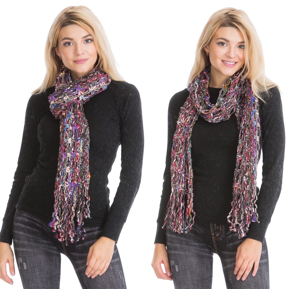 shoulder scarfs for women acrylnic knit